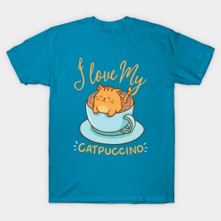 I love my Catpuccino - Shirt for Cappuccino and Cat Lovers T-Shirt